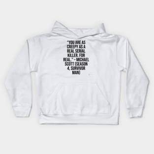 the office funny quote Kids Hoodie